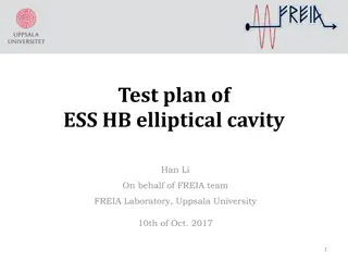 Test Plan of ESS HB Elliptical Cavity Progress Update