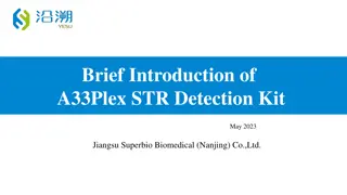 A33Plex STR Detection Kit Features and Information