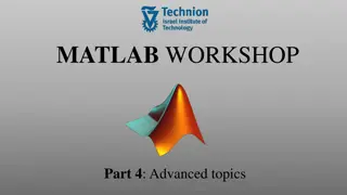 Advanced Topics in Symbolic Variables and Functions Using MATLAB