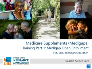 Medicare Supplements (Medigaps) Training May 2022: Part 1 Overview