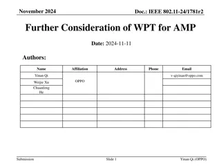 Further Consideration of Wireless Power Transfer in IEEE 802.11-24