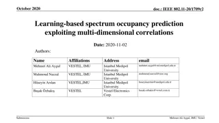 Learning-Based Spectrum Occupancy Prediction Exploiting Multi-Dimensional Correlations