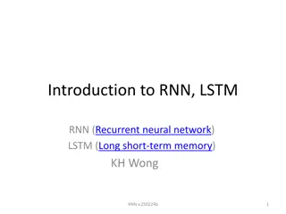 RNN and LSTM in Neural Networks