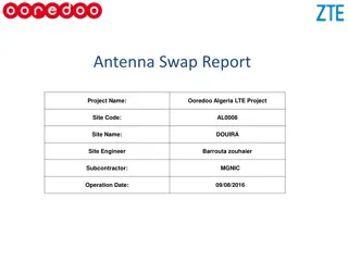 Ooredoo Algeria LTE Project Antenna Swap Report