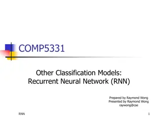 Recurrent Neural Networks for Classification Models