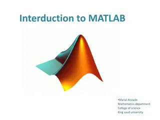 Introduction to MATLAB for Mathematical Capabilities