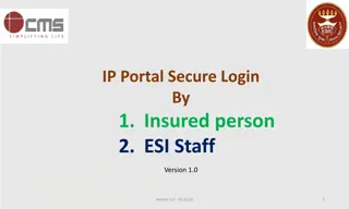 Accessing IP Portal: Secure Login Process for Insured Persons & ESI Staff