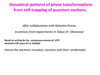 from self-trapping of quantum excitons.