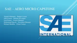 SAE Micro Capstone Design Selection and Considerations