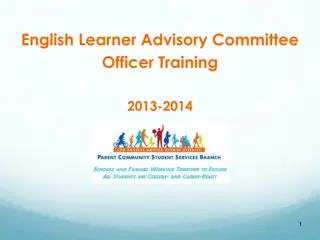 The Role of English Learner Advisory Committees