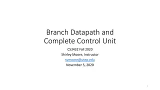 Branch Datapath and Control Unit Design for RISC-V Single-Cycle Processor