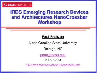 Exploring IRDS Emerging Research Devices and Architectures Workshop