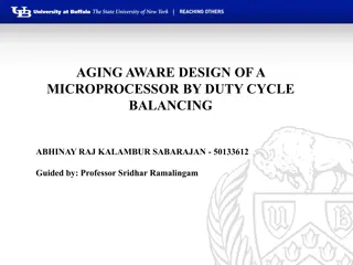 Aging-Aware Design of a Microprocessor with Duty Cycle Balancing