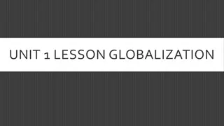 Globalization, Spatial Relationships and Diffusion in Geography