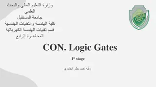 Logic Gates: NAND, NOR, XOR, XNOR