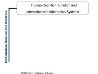 Human Cognition, Emotion, and Information Processing