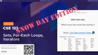Sets, For-Each Loops, Iterators - Enhancing Data Structures Usage