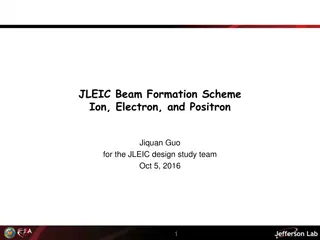 JLEIC Beam Formation Scheme Overview