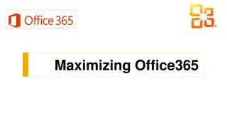 Maximizing Office365 Apps for Classroom Productivity