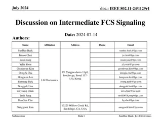 IEEE 802.11-24/1129r1 Discussion on Intermediate FCS Signaling in July 2024