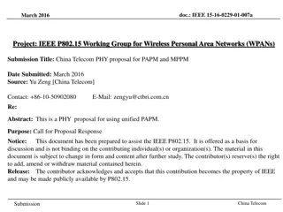 China Telecom Proposal for Unified Modulation Schemes