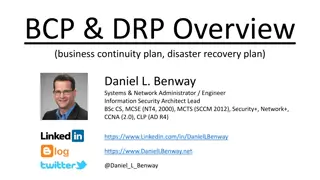 BCP and DRP for Effective Business Continuity