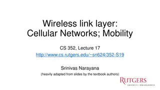 Cellular Networks and Wireless Link Layer Principles