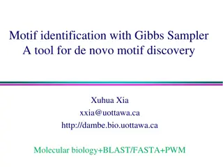 De Novo Motif Discovery with Gibbs Sampler Tool by Xuhua Xia