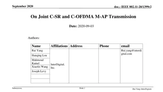 Enhancing Wireless Network Efficiency with C-SR and C-OFDMA