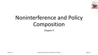 Policy Composition and Noninterference in Computer Security