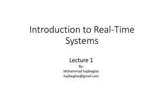 Real-Time Systems: Introduction and Applications