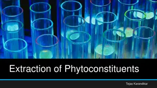 Phytoconstituent Extraction Methods and Solvent Selection