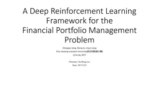 Deep Reinforcement Learning Framework for Financial Portfolio Management