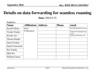 Details on Data Forwarding for Seamless Roaming in September 2024