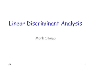 Linear Discriminant Analysis