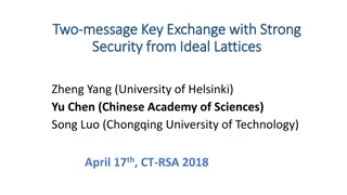 Secure Key Exchange from Ideal Lattices: Overview and Analysis