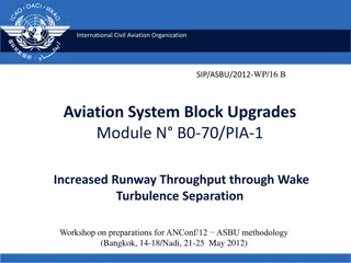 Improved Runway Throughput with Wake Turbulence Separation Upgrades