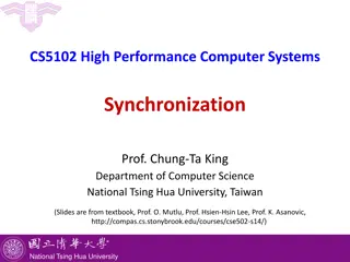 High-Performance Computer Systems Synchronization Overview