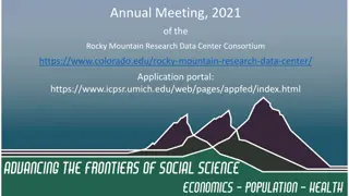 Advancing the Frontiers of Social Science: RMRDC Research Projects and Findings