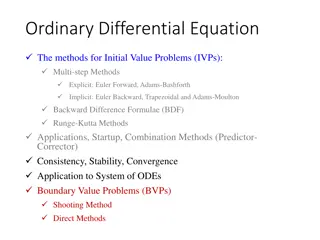 Computational Methods for Solving Ordinary Differential Equations