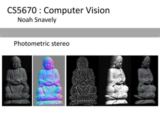 Photometric Stereo for Computer Vision Applications