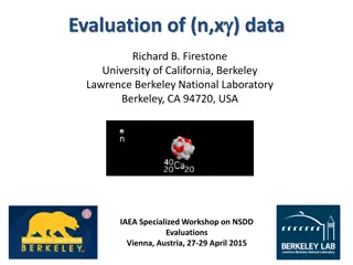 Evaluation of Neutron Reaction Data and Thermal (n,γ) Data