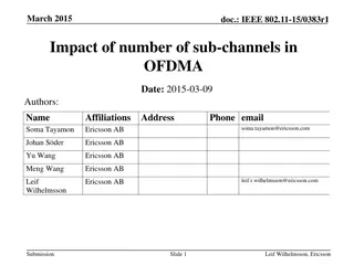Impact of Sub-Channel Number on OFDMA Gain in IEEE 802.11-15/0383r1