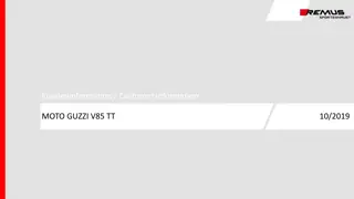 MOTO GUZZI V85 TT Slip-On Exhaust Options and Performance Charts