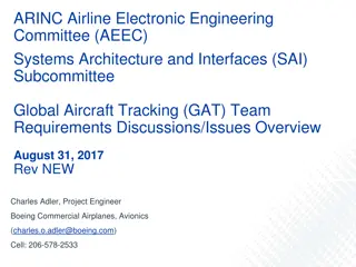 Global Aircraft Tracking Team Requirements Overview