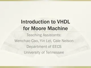 VHDL Introduction for Moore Machine Teaching Assistants