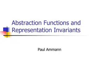 Abstraction, Functions, and Representation Invariants