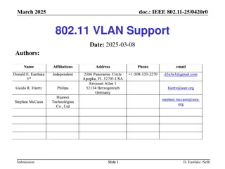 VLAN Support in IEEE 802.11 Networks