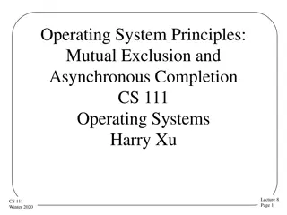 Mutual Exclusion in Operating Systems