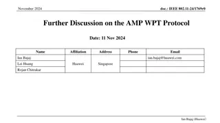 IEEE 802.11-24/1769r0 WPT Protocol Discussion and Consensus November 2024